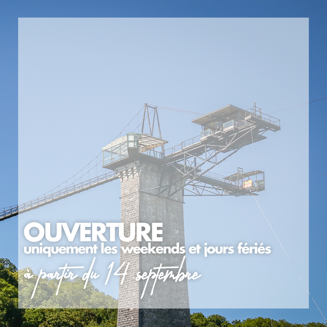Ouverture les week-ends et jours fériés à partir du 14 septembre